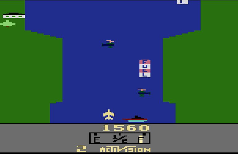 River Raid, o clássico do Atari e pioneiro no gênero de combates aéreos!